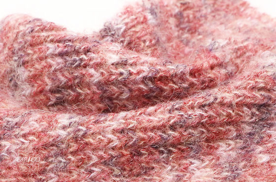 Lightweight Practical Dyeing Acrylic Yarn , 1/6.5NM Multi Scene Dyeing Alpaca Wool