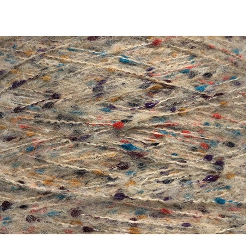 Anti Static Washable Wool Linen Mixed Yarn , Moistureproof Chunky Cotton Yarn